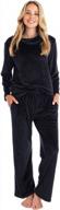 get cozy in style with softies' black feather velour funnel neck lounge set in size s logo