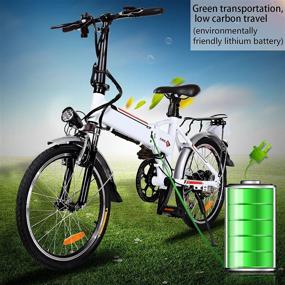 img 3 attached to Aceshin 20-Inch Folding E-Bike With 7-Speed, 36V Lithium Battery And 250W Motor For Adults