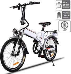 img 4 attached to Aceshin 20-Inch Folding E-Bike With 7-Speed, 36V Lithium Battery And 250W Motor For Adults