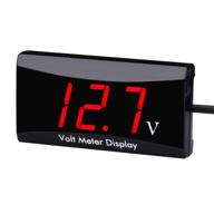 🔴 aimilar red led display car motorcycle voltmeter - 12v digital voltage meter gauge логотип