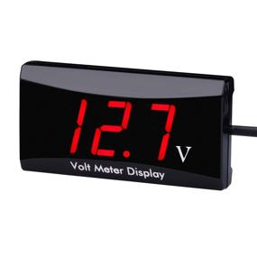 img 4 attached to 🔴 AIMILAR Red LED Display Car Motorcycle Voltmeter - 12V Digital Voltage Meter Gauge