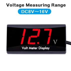 img 3 attached to 🔴 AIMILAR Red LED Display Car Motorcycle Voltmeter - 12V Digital Voltage Meter Gauge