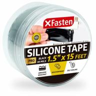 xfasten self-fusing silicone tape pro: 30mils weatherproof seal for outdoor coax, electrical cables & pipe leaks | 1.5in x 15ft black logo