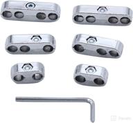 🔌 gskmotor set of 6 universal spark plug wire separators for 6mm, 7mm, and 8mm engines - sliver logo