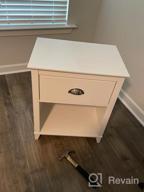 img 1 attached to Yaletown 1-Drawer Tall Nightstand White review by Vince Dickey