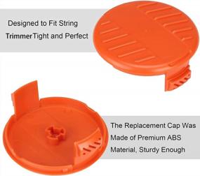 img 2 attached to Black And Decker Weed Eater Cover RC-100-P AF-100 Trimmer Line Cap Spring 385022-03 Compatible With Grass Trimmer Parts For AFS (4 Caps, 4 Springs)
