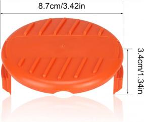 img 3 attached to Black And Decker Weed Eater Cover RC-100-P AF-100 Trimmer Line Cap Spring 385022-03 Compatible With Grass Trimmer Parts For AFS (4 Caps, 4 Springs)