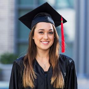 img 2 attached to 14K White Gold Plated CZ Graduation Cap Necklace - Perfect 2022 Grad Gift For Her!