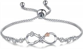 img 4 attached to Infinity Love Bracelets: The Perfect Birthday And Valentine'S Day Gift For Women And Girls
