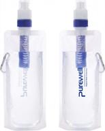 portable water filtration canteens for hiking and emergency preparedness - lightweight, bpa-free and leak-proof water container with squeeze filter system logo