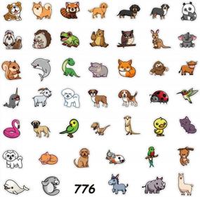 img 2 attached to 100 Cute Animal Vinyl Stickers - Waterproof Adhesive Decals For Laptop, Phone, Water Bottles, Skateboards & More - Perfect For Kids And Teens, Cute Animal Theme (100Pcs Stickers)