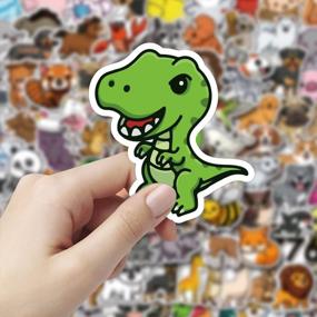 img 1 attached to 100 Cute Animal Vinyl Stickers - Waterproof Adhesive Decals For Laptop, Phone, Water Bottles, Skateboards & More - Perfect For Kids And Teens, Cute Animal Theme (100Pcs Stickers)