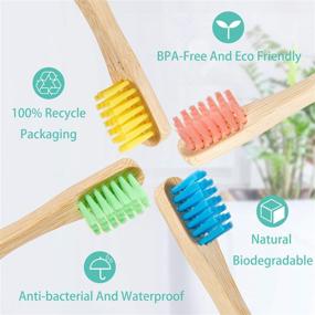 img 2 attached to Natural Toothbrushes for Toddlers and Children - Enhance Oral Care Safely