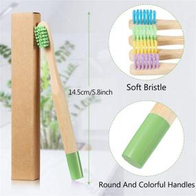 img 3 attached to Natural Toothbrushes for Toddlers and Children - Enhance Oral Care Safely