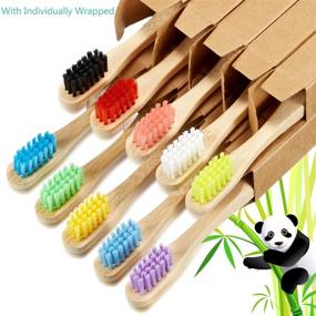 img 1 attached to Natural Toothbrushes for Toddlers and Children - Enhance Oral Care Safely