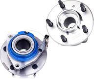 🔧 high-quality 5-lug wheel hub bearings with abs - compatible with buick, cadillac, chevy, pontiac, oldsmobile (pack of 2) logo