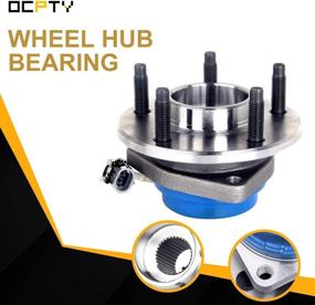 img 2 attached to 🔧 High-Quality 5-Lug Wheel Hub Bearings with ABS - Compatible with Buick, Cadillac, Chevy, Pontiac, Oldsmobile (Pack of 2)