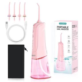 img 4 attached to 💦 Cordless KUSKER Irrigator: Waterproof & Rechargeable for Effective Oral Care