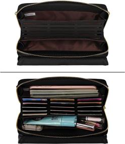 img 2 attached to 👜 YALUXE Women's Leather Crossbody Handbag: Stylish Wallet & Wristlet Combo