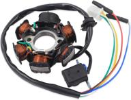 🔌 trkimal ignition stator magneto 5 wire ac 6 pole coil for gy6 49cc - 180cc engine, scooter, moped, atv, dune buggy, go kart логотип