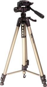 img 3 attached to VidPro Max Height Aluminum Tripod With 3-Section & 3-Way Pan Tilt Head For Heavy Duty Use