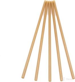 img 2 attached to 🌿 LK3 Certified Compostable Sugarcane Straws 200 Pack: Sustainable, Biodegradable, Plant-Based Drink Straws - ASTM D6400 Compliant, Plastic-Free Alternative to Paper Straws (Unwrapped)