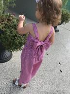картинка 1 прикреплена к отзыву Комбинезон без рукавов с бантом для девочек, комбинезон, брюки, одежда для малышей, детская одежда от Flee Pannell