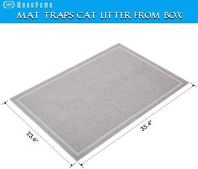 img 1 attached to 🐾 MEEXPAWS Extra Large Cat Litter Box Enclosure with Splash Guard and Easy Clean Function - 27×20 in, Including Large Cat Litter Mat (White)