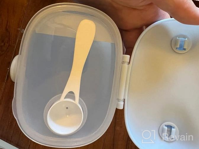 img 1 attached to 🍼 Termichy Baby Formula Dispenser: Portable Container for Travel & Outdoor Activities with Scoop and Carry Handle - 8.8OZ Capacity review by Ryan Brady
