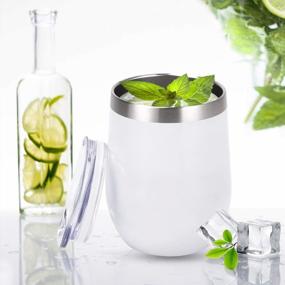 img 1 attached to Keep Your Drinks Perfectly Chilled With Our 6-Pack Of Stainless Steel Wine Tumblers: Ideal For Wine, Cocktails And More!