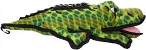 tuffy - world's tuffest soft dog toy - ocean alligator-squeakers - multiple layers. made durable, strong & tough. interactive play (tug, toss & fetch). machine washable & floats. (regular) logo