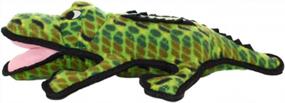 img 2 attached to TUFFY - World'S Tuffest Soft Dog Toy - Ocean Alligator-Squeakers - Multiple Layers. Made Durable, Strong & Tough. Interactive Play (Tug, Toss & Fetch). Machine Washable & Floats. (Regular)