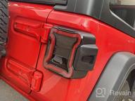 img 1 attached to Jeep Wrangler JL 2018-2021 LED Tail Lights With Reverse Light, Turn Signal Lamp, Running Lights & Side Marker Light - SUPAREE review by James Yarbrough