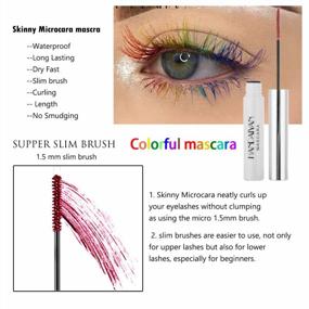 img 3 attached to 12 Color Mascara For Charming, Longlasting Thick & Long Eyelashes - GL-Turelifes Waterproof & Smudge-Proof Makeup (Black)
