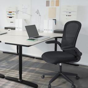img 3 attached to Get Comfortable And Productive: Ergonomic Black Mesh Desk Chair With Adjustable Arms, Back And Lumbar Support By Furmax