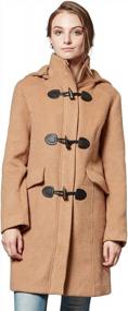 img 4 attached to Escalier Women Wool Coat Hoodie Winter Classic Duffle Toggle Pea Coats