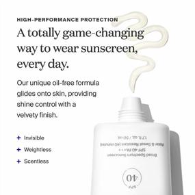 img 2 attached to Supergoop ! Unseen Sunscreen , 0 . 5 Oz - SPF 40 PA+++ Reef-Friendly , Broad Spectrum Face Sunscreen & Makeup Primer - Weightless , Invisible , Oil Free & Scent Free - Beard Friendly - For All Skin Types