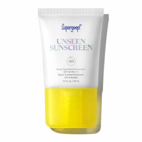 img 4 attached to Supergoop ! Unseen Sunscreen , 0 . 5 Oz - SPF 40 PA+++ Reef-Friendly , Broad Spectrum Face Sunscreen & Makeup Primer - Weightless , Invisible , Oil Free & Scent Free - Beard Friendly - For All Skin Types
