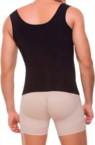 img 2 attached to Mens Girdle High Compression Shapewear Body Shaper By Fajitex Colombianas 026950 036950