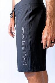 img 1 attached to Мужские борд-шорты Maui Rippers премиум-класса, растягивающиеся в 4 направлениях, размером 21 дюйм, с очень большими карманами для непревзойденного стиля и функциональности
