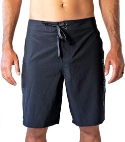 img 4 attached to Premium 4-Way Stretch Maui Rippers Men'S 21" Board Shorts With Extra-Large Pockets For Ultimate Style And Function