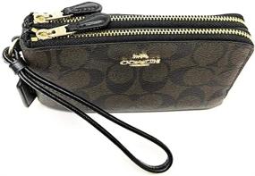 img 3 attached to Coach Signature Double Corner Wristlet Women's Handbags & Wallets ~ Wristlets