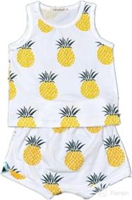 img 1 attached to Adorable BIGBUY Summer Baby Fruit Printed Cotton Tank Tops for Trendy Toddlers - Age 0-4 Years