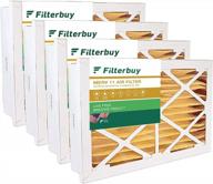 filterbuy 16x25x5 air filter merv 11 allergen defense (4-pack), pleated hvac ac furnace air filters replacement for honeywell return grille (actual size: 15.75 x 24.75 x 4.38 inches) logo