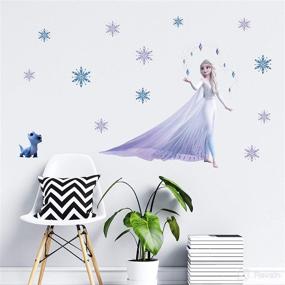 img 1 attached to Decorstyle Princess-2 Giant Wall Decals for Kids Rooms and Nursery: Peel & Stick, Large, Removable Vinyl Stickers - Premium, Eco-Friendly, Bring Your Walls to Life!