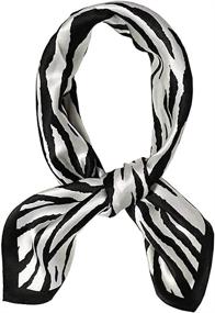 img 3 attached to Womens Square Mulberry Scarfs Classic Women's Accessories ~ Scarves & Wraps