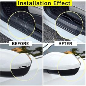 img 3 attached to Universal Clear Car Door Edge Guard - Protection Film Anti-Collision - Fit for Most Cars - 0.8in x 16ft (2cm x 5m) Transparent Door Sill Protector