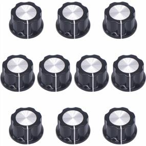 img 4 attached to Upgrade Your Electronics With Taiss Silver Tone Rotary Knobs For 6Mm Shaft - Set Of 10