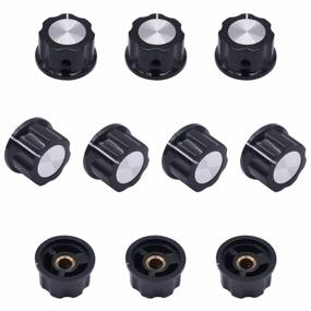 img 3 attached to Upgrade Your Electronics With Taiss Silver Tone Rotary Knobs For 6Mm Shaft - Set Of 10