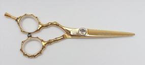 img 1 attached to Revolutionize Your Haircut With DreamCut'S Gold Titanium Coated Left-Handed Razor Scissors!
